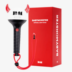 Black light stick with red accents and a red Babymonitor box on a white background