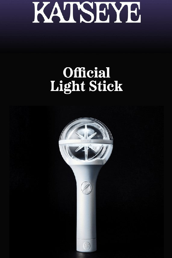 Katseye official light stick on a black background